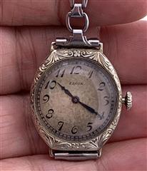 1921 ELGIN WATCH CO Lady's Wristwatch LADY ELGIN 444 18K White Gold 5dwt